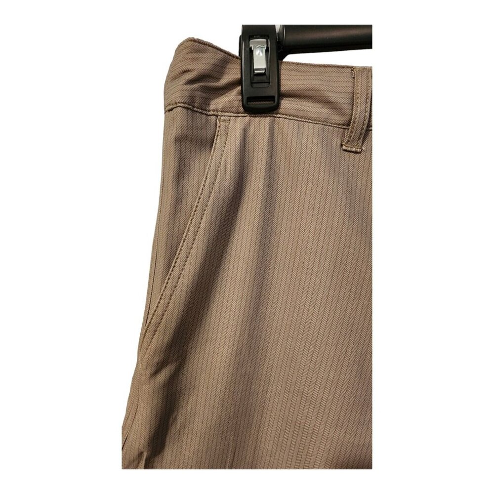 Valor Collective Shorts Men 31 Beige Herringbone 100% Polyester Skate Beach Surf - Picture 12 of 16